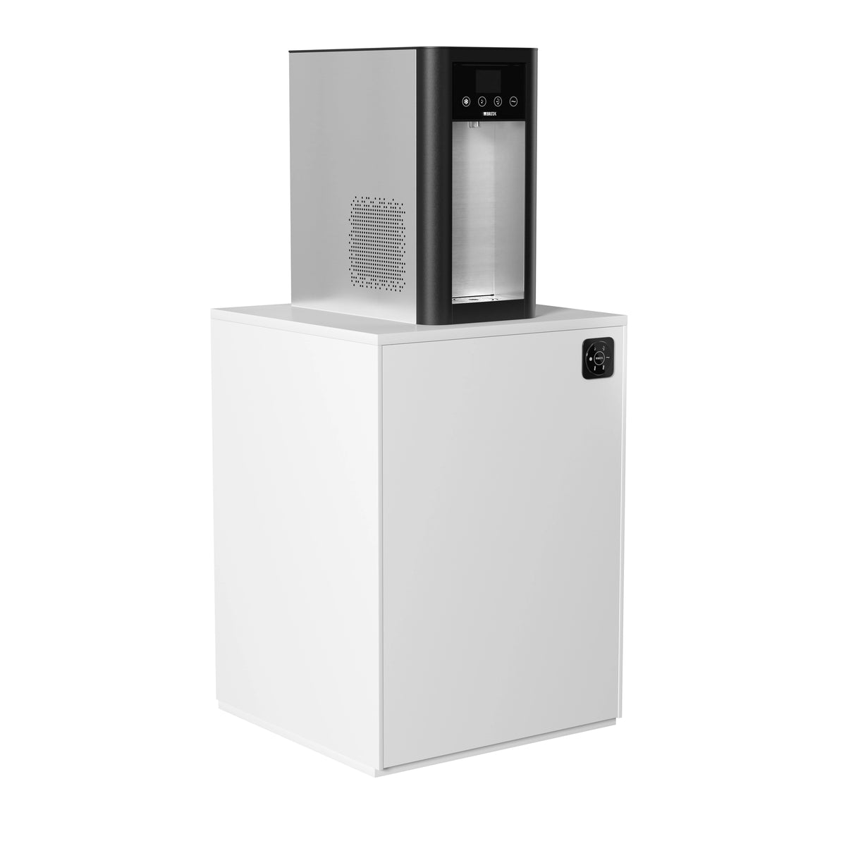 BRITA Top Pro on a white countertop with flat Easy Access Panel.